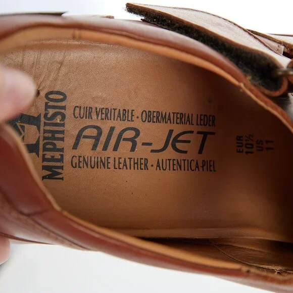 MEPHISTO Tarek Air-Jet Genuine Leather Fisherman Sandal Men's 11 - Picture 6 of 8